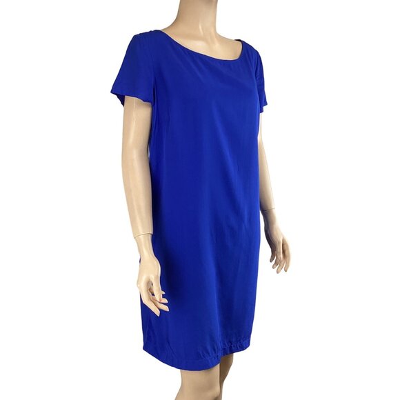 MNG By Mango Dress Size Medium Shift Dress Blue Lanjaron NWT - Picture 4 of 7